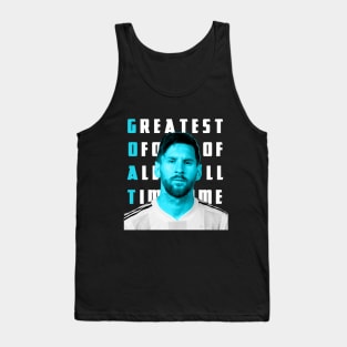 GOAT MESSI ON BLUE ARGENTINA Tank Top